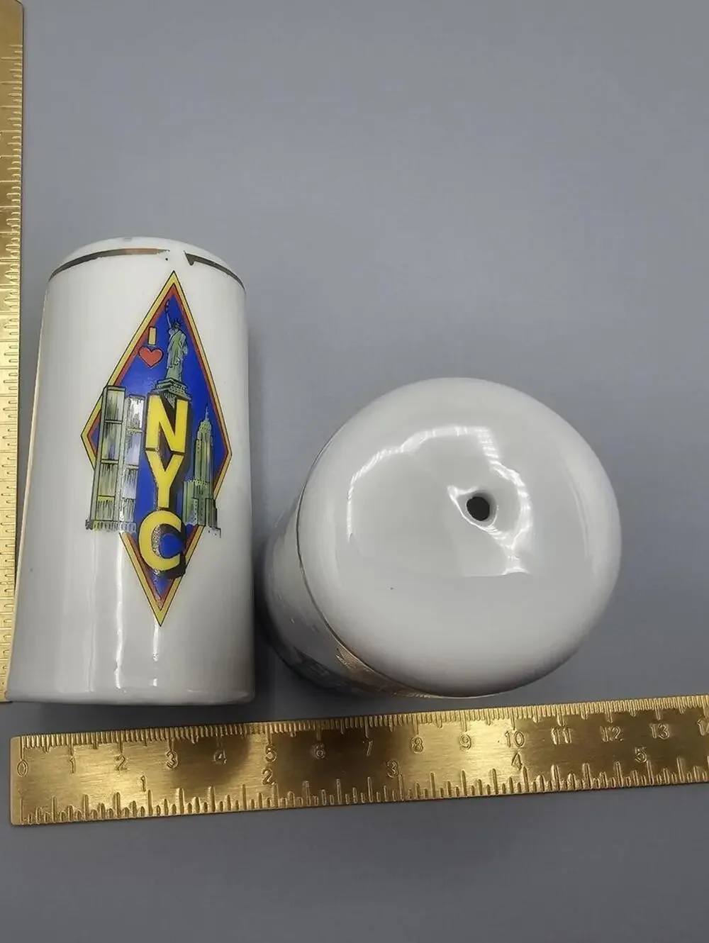 Vintage I Love NYC Ceramic Salt and Pepper Shakers